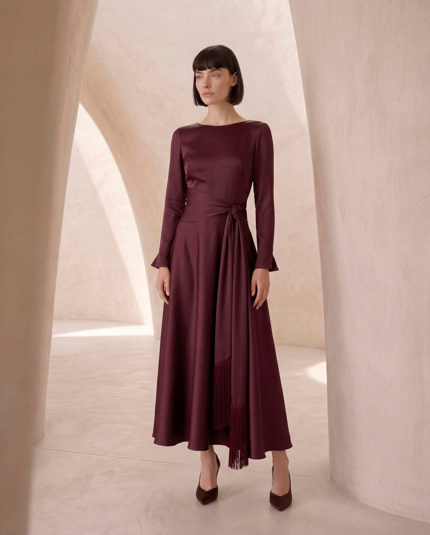 Vestido Flecos