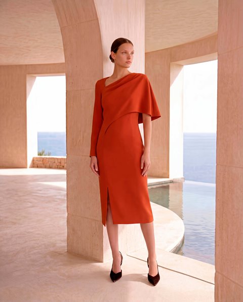 Vestido Capa