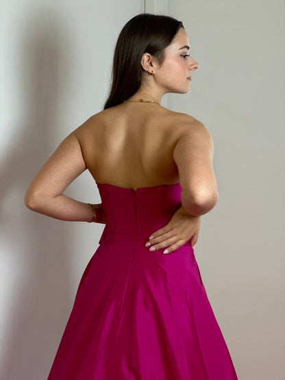 X&M - Elegant Fuchsia Strapless Simon Dress