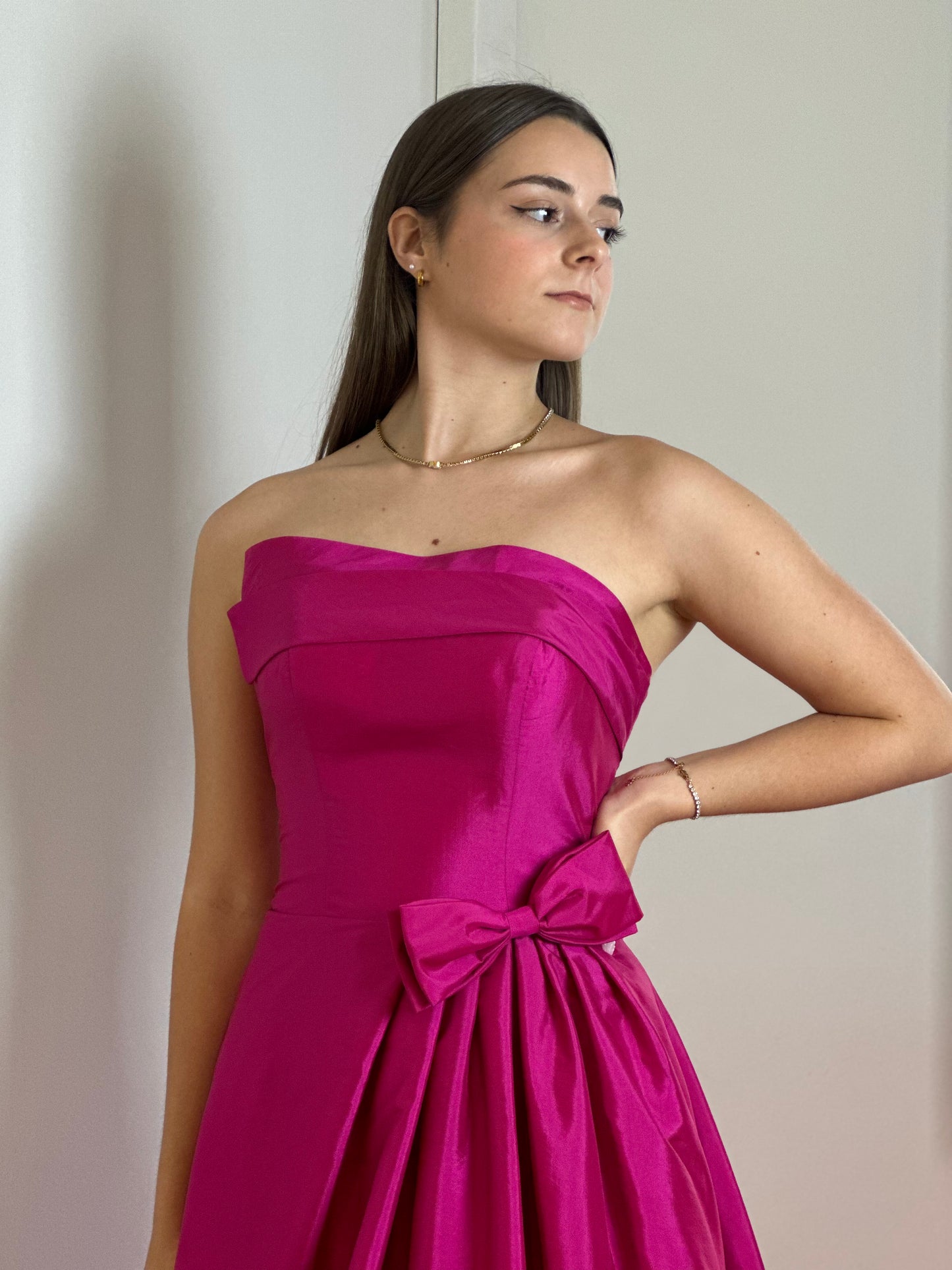 X&M - Elegant Fuchsia Strapless Simon Dress