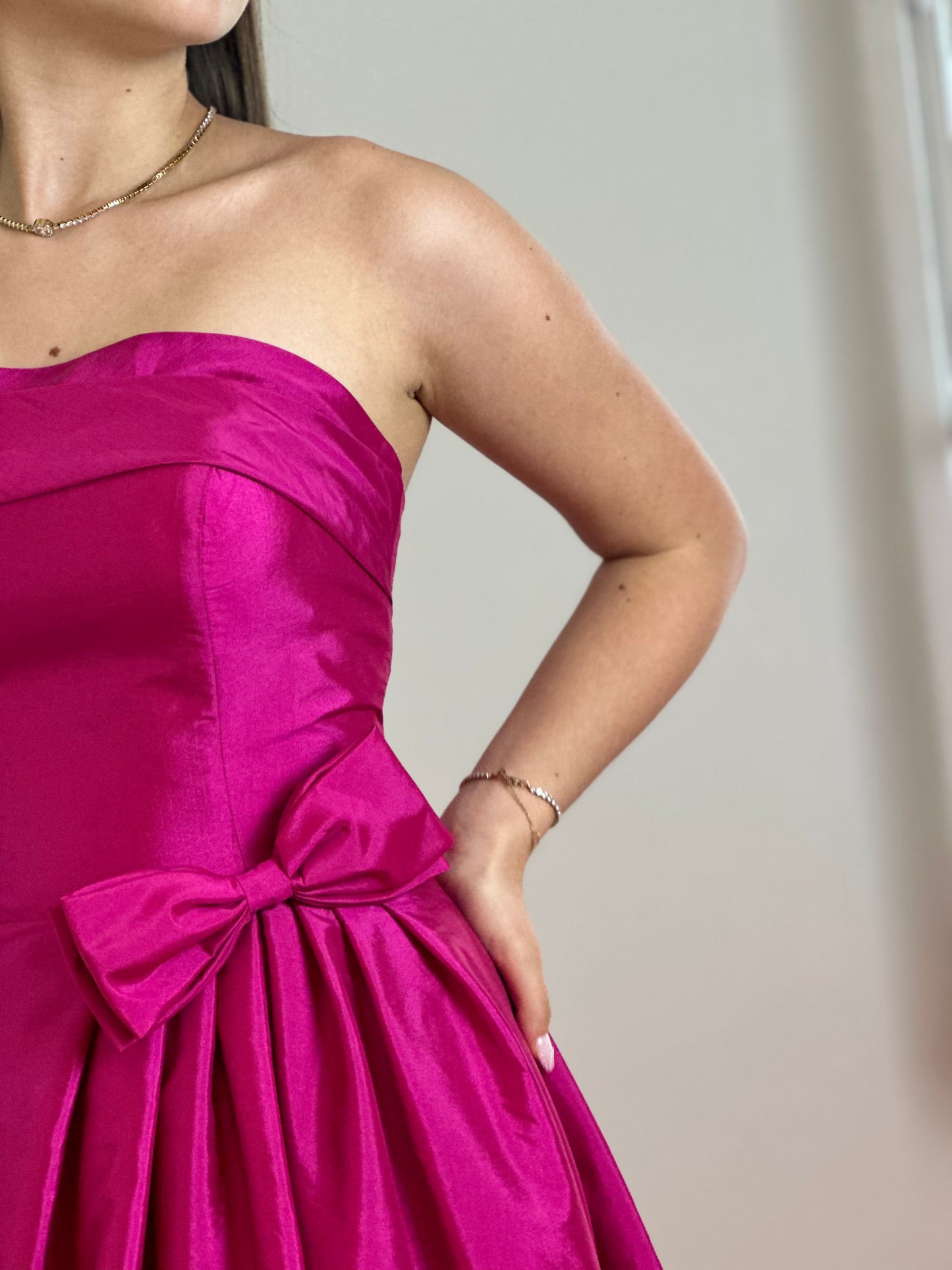 X&M - Elegant Fuchsia Strapless Simon Dress